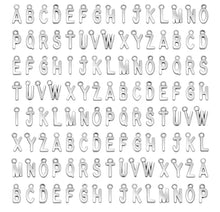 Load image into Gallery viewer, Necklace Red Stone With Alphabet Charm
