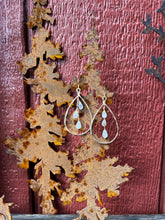 Load image into Gallery viewer, Triple Play Crystal Hoops
