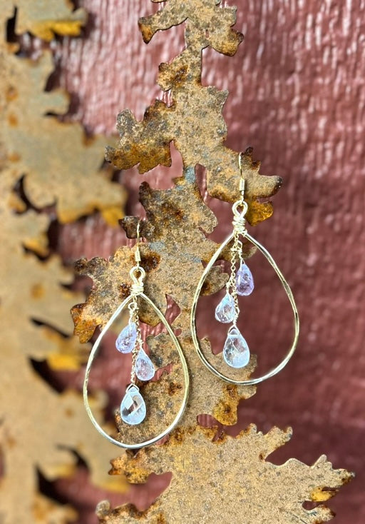 Triple Play Hoop Amethyst