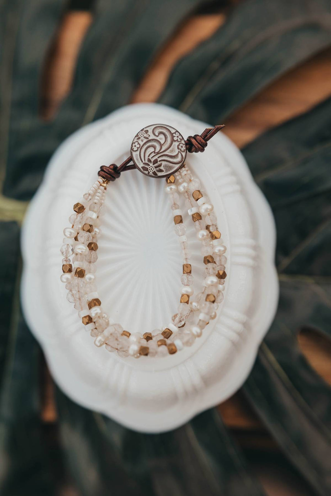 Flower Pearl and Quartz