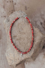 Load image into Gallery viewer, Necklace Red Jasper Gold Accents
