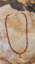 Load image into Gallery viewer, Necklace Red Jasper Gold Accents

