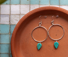 Load image into Gallery viewer, Leaf Hoops

