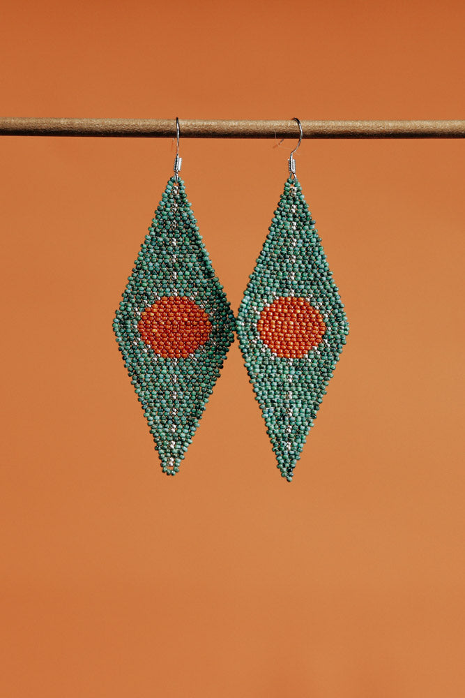 Solar Flare Aqua and Orange